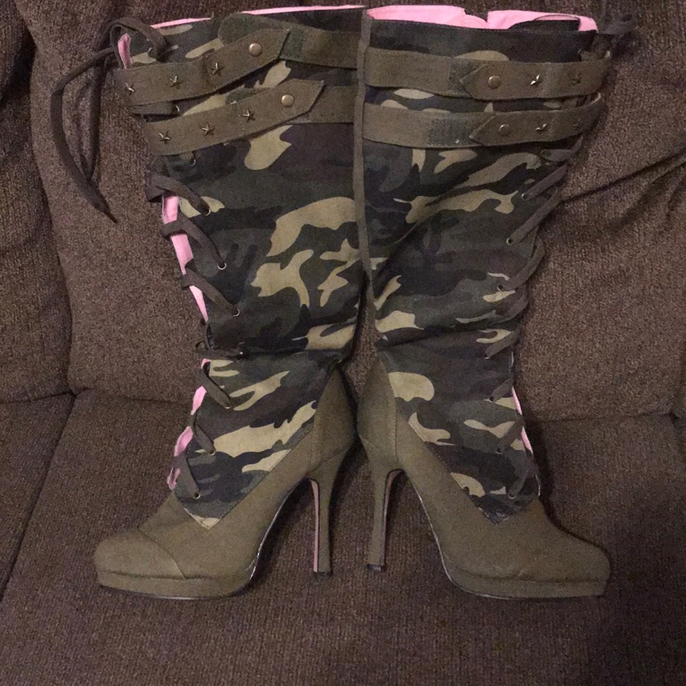 Camouflage boots make an offer